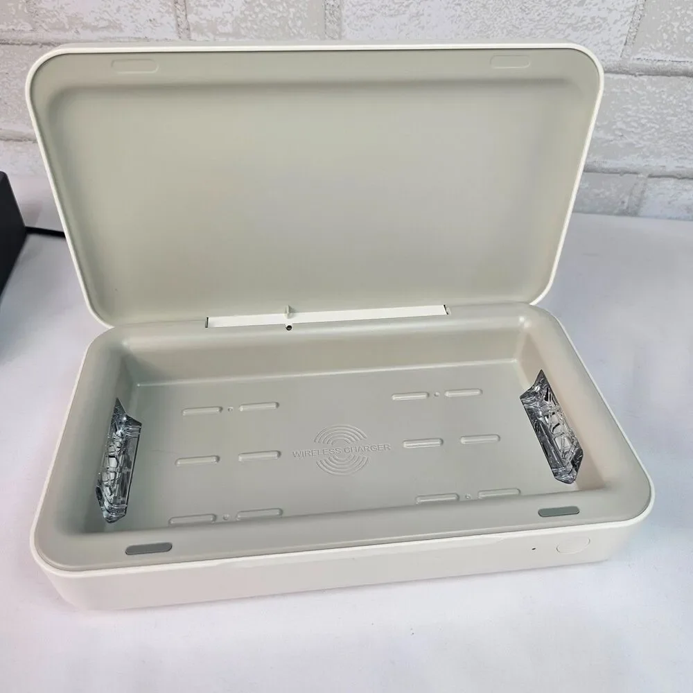Samsung UV Sanitizer Box Wireless Charger Phone Sterilizer White UV-C